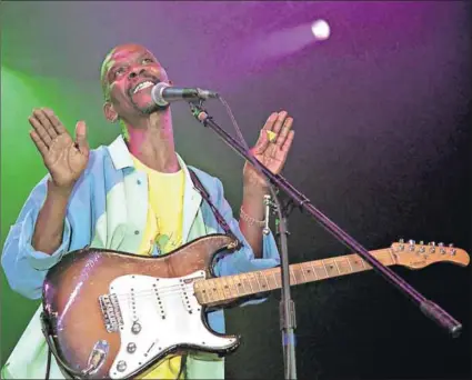  ?? Photos: Jan Right/ Daily Sun/Gallo Images and Jabu Kumalo/Daily Sun/Gallo Images ?? Still got it: Singer-songwriter and guitarist Ray Phiri is hooked on reinventio­n, lapping up influences while preparing for a Southern Africa tour and the release of a new studio album.