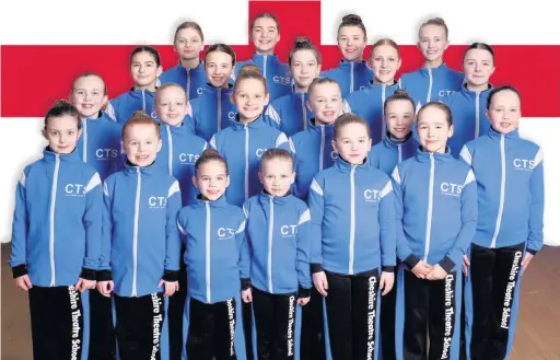  ??  ?? ●●Cheshire Theatre School youngsters, who have been chosen to complete for England