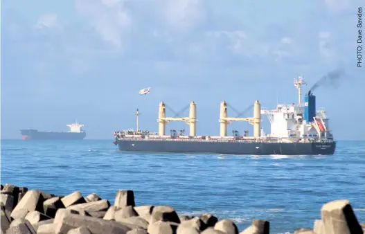  ?? ?? Vessels pictured at the Port of Richards Bay recently