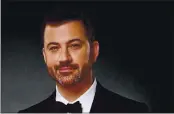  ?? ABC ?? Jimmy Kimmel hosts the 72nd annual Emmy Awards tonight, a ceremony that will undergo myriad changes because of the coronaviru­s pandemic.