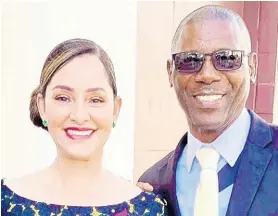  ??  ?? Irvin ‘Louie’ Brown, late councillor of the Fellowship division in Portland Eastern, in a recent photo with Member of Parliament Ann-marie Vaz. FILE