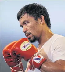  ??  ?? Philippine boxer and senator Manny Pacquiao.