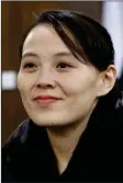  ?? Photo: Daily Telegraph ?? Reckless… Kim Jongun’s sister, Kim Yo Jong, delivers warning to South Korea.