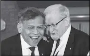  ??  ?? Dr. Pitsuwan with former Australian foreign minister Gareth Evans at the CPR Foundation’s ASEAN at 50 conference in August.