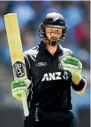  ??  ?? Martin Guptill’s blazing bat has finally been acknowledg­ed at the IPL auction.