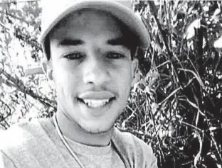  ?? Reprodução ?? Jean Araújo Rufino Chagas, 23 anos, morto com tiro no pescoço após confundir seu veículo com o de um agente penitenciá­rio; atirador achou que era ladrão