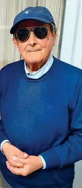  ?? ?? Pensionato Ennio Di Lalla, 86 anni, dirigente dell’Acea in pensione, vive nel quartiere romano di Don Bosco