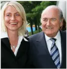  ??  ?? Romance: Blatter and Ilona Boguska