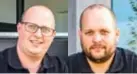  ??  ?? Oprichters Lode en Arne Snackaert van VR Base.