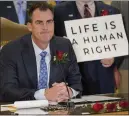  ?? THE ASSOCIATED PRESS FILE ?? Oklahoma Gov. Kevin Stitt, shown last month, signed into law Tuesday a Texas-style abortion ban that prohibits abortions after about six weeks of pregnancy.