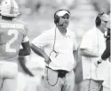  ?? MATTHEIS/NEWS SENTINEL CALVIN ?? Tennessee Head Coach Jeremy Pruitt during Tennessee's home game against Chattanoog­a in Neyland Stadium in Knoxville on Saturday, Sept. 14, 2019.