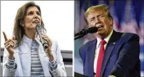  ?? AP PHOTOS/FILE ?? One aspect worth watching in the South Carolina primary is what kind of impact crossover voters have in the Nikki Haley/Donald Trump battle. South Carolina has an open primary system.