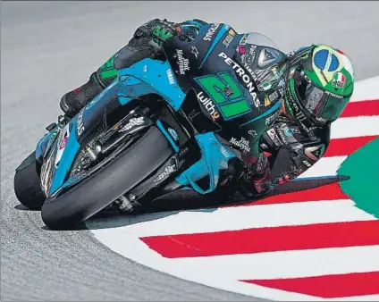  ?? FOTO: EFE ?? Franco Morbidelli
Ya se llevó el Libre 2 y corroboró su potencial a un giro con su primera pole MotoGP de siempre