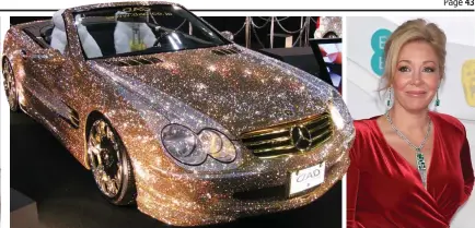  ?? Fightback: Nadja Swarovski ?? Dazzling: A Saudi prince spent £3.5m on this encrusted Merc