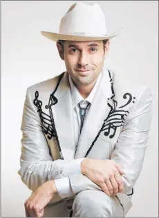  ?? SUBMITTED PHOTO ?? Ryan Cook, shown as Hank Williams in this promo photo, presents a tribute show on Oct. 19 at the Kings Playhouse in Georgetown.