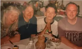  ?? Photograph: Owen Jones ?? ‘Having a dad just seems a permanent part of life’s architectu­re.’ Owen Jones on holiday with his mother, grandmothe­r and father in 2000.