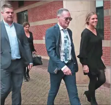  ??  ?? Paul Gascoigne arriving at Teesside Crown court