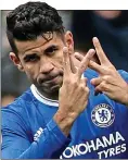  ??  ?? ON POINT: Costa’s celebratio­n was dedicated to Willian’s mother