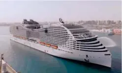  ?? ?? MSC World Europa will spend her inaugural season in the Middle East.