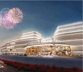  ?? ?? An artist’s impression of the Pavilion Bukit Jalil mall, which is set to welcome shoppers from Dec 3. It will be the largest fully integrated lifestyle regional mall in the southern corridor of Kuala Lumpur.