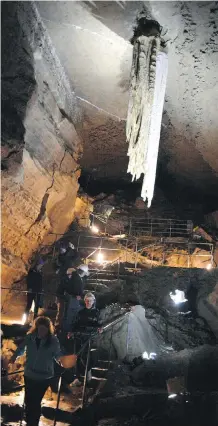  ??  ?? Explore more of Ireland by going undergroun­d for a cave tour along the Wild Atlantic Way. Doolin Cave is home to Europe’s largest stalactite.
