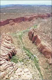  ?? ASSOCIATED PRESS 1997 ?? The Grand Staircase-Escalante National Monument near Boulder, Utah, is among the four national monuments in the western U.S. recommende­d for reduction by Interior Secretary Ryan Zinke.