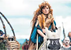  ??  ?? Warrior: Kelly Reilly as sharp shooter Kerra in the Sky Atlantic drama