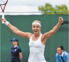  ?? FOTO: DPA ?? Zur richtigen Zeit am richtigen Ort: Sabine Lisicki.