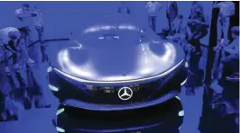  ?? EFE ?? Mercedes mostró un «concept car» con un estilo sorprenden­te