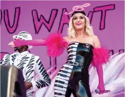  ?? Associated Press ?? ■ Katy Perry at the New Orleans Jazz and Heritage Festival in New Orleans.