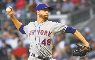  ?? John Amis / Associated Press ?? Jacob deGrom is being put on the injured list and returning to New York for an MRI on his elbow.