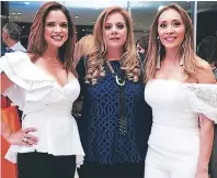  ??  ?? Sandy Ganineh, Grisel Dieck y Karla Villar