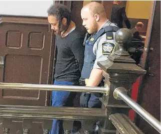  ?? STEVE BRUCE • THE CHRONICLE HERALD ?? Devonte Denzel Mcneil, 27, is one of three Dartmouth men charged with attempted murder in connection with a shooting on Dresden Row in Halifax in August 2019.