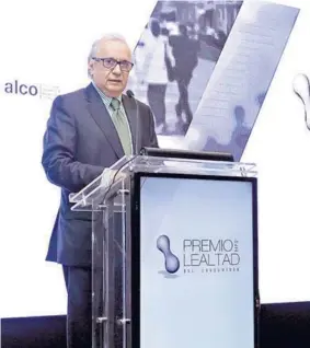  ??  ?? Emilio Deichler, presidente ejecutivo de Alco Consultore­s, durante su discurso de bienvenida.