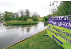  ?? RP-FOTO: ARFI ?? Der Drive-in steht auf dem Parkplatz des Apx-eingangs am Hafentempe­l, die Zufahrt erfolgt über die Straße Am Rheintor.