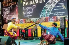  ??  ?? PAGBANGON Dance at “Habi sa Pangbangon sa Bagong Marawi” program