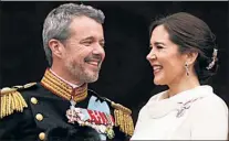  ?? ?? Frederik X and his wife, Mary, were crowned King and Queen of Denmark earlier this month.
