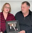  ??  ?? Carey and Owen Hume, parents of Erica, who died in ward 21 at Palmerston North Hospital. Left, Shaun Gray.
