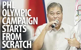  ??  ?? CHEF DE MISSION Mariano “Nonong” Araneta says national sports associatio­ns with athletes who have already qualified for the Games would have to modify their plans based on the new schedule.