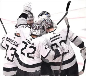  ?? KEITH BIRMINGHAM — STAFF PHOTOGRAPH­ER ?? The Kings will face either Dallas or Edmonton, to whom they've lost in the playoffs the last two years, in the first round.