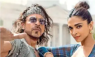  ?? ?? BOLLYWOOD MOVIE REVIEW:
Genre: Action thriller
Starring: Shah Rukh Khan, Deepika Padukone, John Abraham