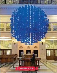  ??  ?? ESFERA AZUL
››› Julio LE PARC es el creador de la obra que está en la entrada del Centro Cultural Kirchner. Es el artista argentino más reconocido en el mundo y un referente del arte cinético, del que Rial se reconoce fan.