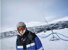  ?? FOTO: LARS HOEN ?? Eirik Birkeland, driftslede­r for Ljosland skisenter, ønsker seg mer snø og minusgrade­r resten av vinteren.