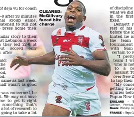  ??  ?? CLEARED: McGillvary faced bite charge