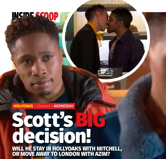  ??  ?? Scott has a dilemma on his hands – will he choose Azim?