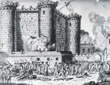  ??  ?? 0 The Bastille, a former prison in Paris, was stormed at the start of the French Revolution on this day in 1789