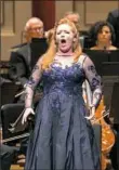  ?? Edward DeArmitt ?? Mezzo soprano Jennifer Johnson Cano performs with the Pittsburgh Symphony Orchestra.