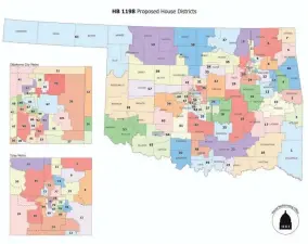  ?? PROVIDED PHOTO ?? Pictured are the new proposed Oklahoma House districts.