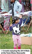  ?? ?? > Crowds enjoying the 2014 Mela at the Town Moor, Newcastle