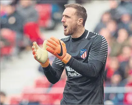  ?? FOTO: EFE ?? Jan Oblak quiere una mejora de contrato con el Atlético de Madrid